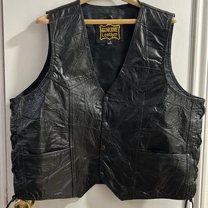 Motorcycle Leather vest NWOT
